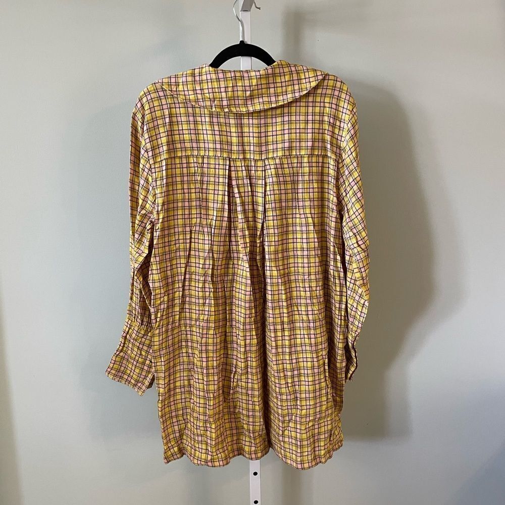 Urban Outfitters Yellow Plaid Tunic - Picture 4 of 4